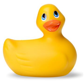 Вибратор-уточка «Big Teaze Toys I Rub My Duckie 2.0», желтый, Big Teaze Toys E29000, из материала ПВХ, длина 7.5 см.