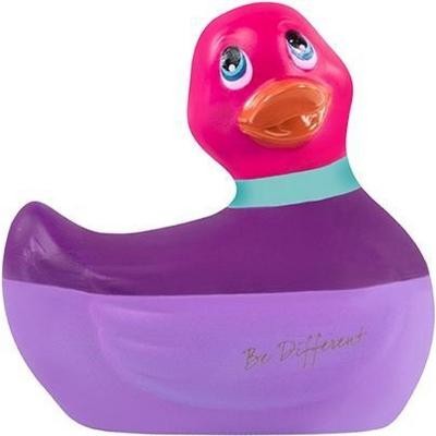 Вибратор-уточка «I Rub My Duckie 2.0», разноцветный, Big Teaze Toys E29010, из материала ПВХ, длина 7.5 см.