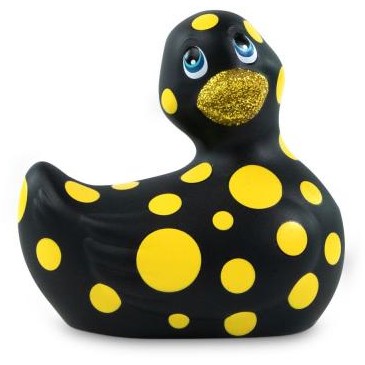 Вибратор-уточка «I Rub My Duckie 2.0», черно-желтый, Big Teaze Toys E29011, из материала ПВХ, длина 7.5 см.