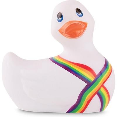 Вибратор-уточка для клитора «I Rub My Duckie 2».0, белый, Big Teaze Toys E29020, из материала ПВХ, длина 7.5 см.