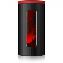 Высокотехнологичный мастурбатор «F1S V2X Red», цвет черно-красный, Lelo 8359, из материала Силикон, цвет Черный, длина 14.4 см.