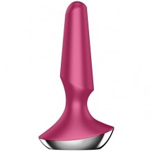Анальная пробка с вибрацией «Satisfyer Plug Ilicious 2» цвет малиновый, Satisfyer 4003276BERRY, из материала Силикон, цвет Розовый, длина 14 см.