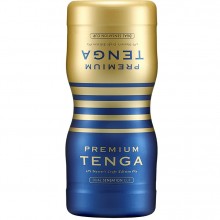 Мастурбатор тенга премиум «Tenga Premium Dual Sensation Cup», KAZ973316, из материала TPE, цвет Белый, длина 15.5 см.
