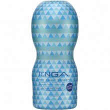 Мастурбатор с экстра-охлаждением «Tenga Vacuum Cup - Extra Cool Edition » цвет голубой, Tenga KAZ974993, длина 15.5 см.