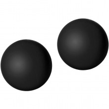 Черный вагинальные шарики «Black Rose Blooming Ben Wa Balls», Doc Johnson 2302-01, из материала Силикон, диаметр 2.2 см.