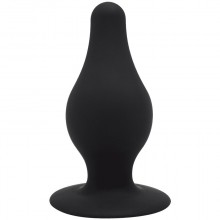 Анальная пробка средняя «SileXD Model 2», цвет черный, Adrien Lastic 230795, из материала Силикон, длина 9.3 см.