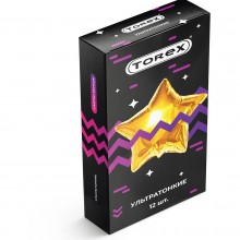 Ультратонкие презервативы «Torex Party», 12 шт в упаковке, TRX-2406, из материала Латекс, длина 18 см.