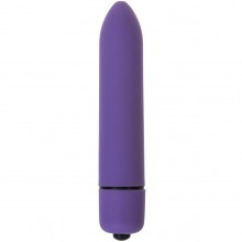 Вибропуля с заостренным кончиком, цвет фиолетовый, OYO VB10-OYO-violet, из материала Пластик АБС, длина 9.3 см.