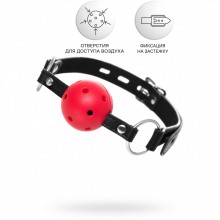 Кляп «Gag Anonymo 0303», цвет красно-черный, ToyFa 310303, из материала Пластик АБС, цвет Красный, длина 64 см.