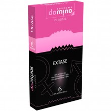Презервативы текстурированные «Domino classic Extase», 6 штук, длина 18 см, 3947dom, из материала Латекс, длина 18 см.