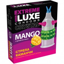 Стимулирующий презерватив «Стрела команчи» с ароматом ванили, 1 шт., латекс, Luxe 4678lux, длина 18 см.