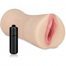 Мастурбатор-вагина с вибропулей «Vibrating Pussy», Erotic Fantasy HT-P9, бренд EroticFantasy, цвет Телесный, длина 13 см.
