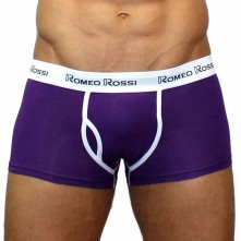 Хлопковые трусы-хипсы, цвет фиолетовый, размер XL, Romeo Rossi RR365, со скидкой