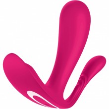 Бесшумный анально-вагинальный вибромассажер «Top Secret+», Satisfyer 4003429PNK, цвет Розовый, длина 11 см.