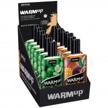 Набор разогревающих массажных масел «WARMup Green Apple» и «WARMup Mango + Passion Fruit», 150мл х 12 шт, JoyDivision 14339, из материала Масло, 1800 мл.