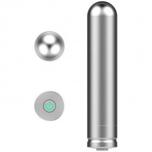 Перезаряжаемая пуля из нержавеющей стали «Ferro», общая длина 6.5 см, Nexus FER001, из материала Сталь, цвет Серебристый, длина 6.5 см.