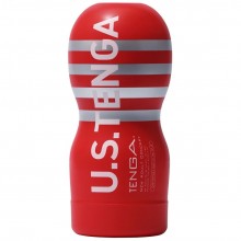 Мастурбатор с эффектом всасывания «US Original Vacuum Cup», Tenga TOC-201US, цвет Красный, длина 18.1 см.