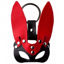 Черно-красный сувенир-брелок «Кролик», Подиум Р101в, бренд Фетиш компани, из материала Кожа, длина 8 см.