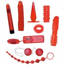 Набор вибростимуляторов «Red Roses Set» из 9 предметов, Orion 5609360000, из материала ПВХ, коллекция You2Toys