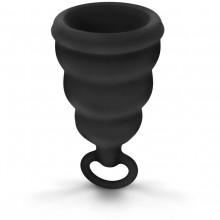 Cиликоновая менструальная чаша «Gcup Black» с защитой от протечек, 20 мл, Gvibe FT10592, из материала Силикон, длина 6 см.