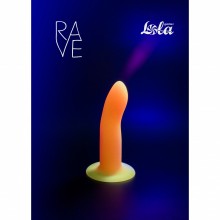 Розовый светящийся в темноте стимулятор «Rave Light Keeper», общая длина 13.3 см, Lola Games 5012-01lola, из материала Силикон, длина 13.3 см.