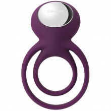 Двойное виброкольцо «Tammy Double Ring Couples Vibrator», цвет фиолетовый, Svakom S-38-VLT, из материала Силикон, длина 8 см.