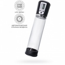 Автоматическая вакуумная помпа для пениса «Alrik Expert», ABS-пластик, цвет прозрачный, Sexus Men 709028, из материала Пластик АБС, длина 29 см.