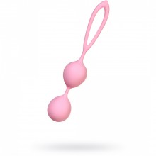 Розовые вагинальные шарики «Lotus», Eromantica 212102, из материала Силикон, цвет Розовый, длина 17 см.