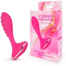 Розовый фигурный вибростимулятор для G-массажа «Cosmo Orgasm», Bior Toys csm-23160, из материала Силикон, длина 16 см.