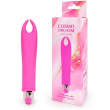 Розовый мини-вибратор для стимуляции клитора, 10 режимов вибрации, Bior Toys csm-23166, из материала Силикон, коллекция Cosmo Orgasm, длина 15.5 см.