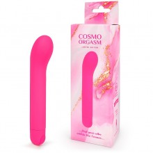 Розовый мини-вибратор «Cosmo Orgasm» с увеличенной головкой, 10 режимов вибрации, Bior Toys csm-23170, из материала Силикон, длина 14 см.