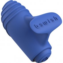 Вибростимулятор на палец «Bteased Basic Finger Vibrator», цвет синий, B Swish BSBTE1108, из материала Силикон, длина 5 см.