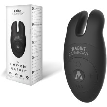 Клиторальный стимулятор «The Lay-On Rabbit», цвет черный, The Rabbit Company TRC-007BLK, из материала Силикон, длина 10.6 см.