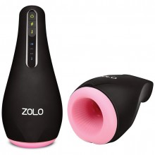Мастурбатор пульсирующий «Heatstroker» с подогревом, цвет розовый, ZOLO-6029, из материала TPR, длина 21 см.