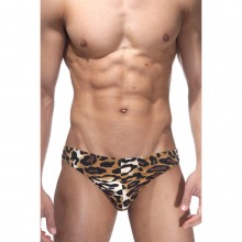 Мужские трусы-тонги с леопардовым принтом, размер S/M,, бренд La Blinque, из материала Полиамид