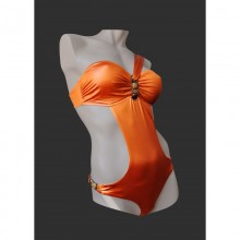 Оригинальный купальник-монокини оранжевого цвета с декором, размер 38, Paphia O202, бренд Obsessive, из материала Полиамид, цвет Оранжевый, 38 размер