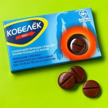 Шоколадные таблетки «Кобелек» в коробке, 24 гр, Сима-Ленд 7805401, цвет Коричневый