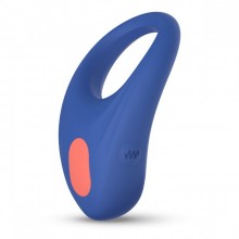 Кольцо эрекционное «Date Night Cock Ring» с вибрацией, FeelzToys FLZ-E32476, из материала Силикон, цвет Синий, длина 7.4 см.