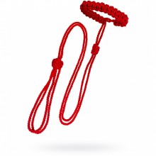 Красный вязаный ошейник «Impirante» из хлопковой веревки, Impirante 30-23021, 2 м.