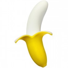 Оригинальный мини-вибратор в форме банана «Mini Banana», общая длина 13 см, Vupi Dupi Devi VD-102, из материала Силикон, цвет Желтый, длина 13 см.