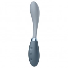Вибромассажер «G-Spot Flex 3» с гибкой шейкой, цвет серый, Satisfyer 4043807, из материала Силикон, длина 19.5 см.