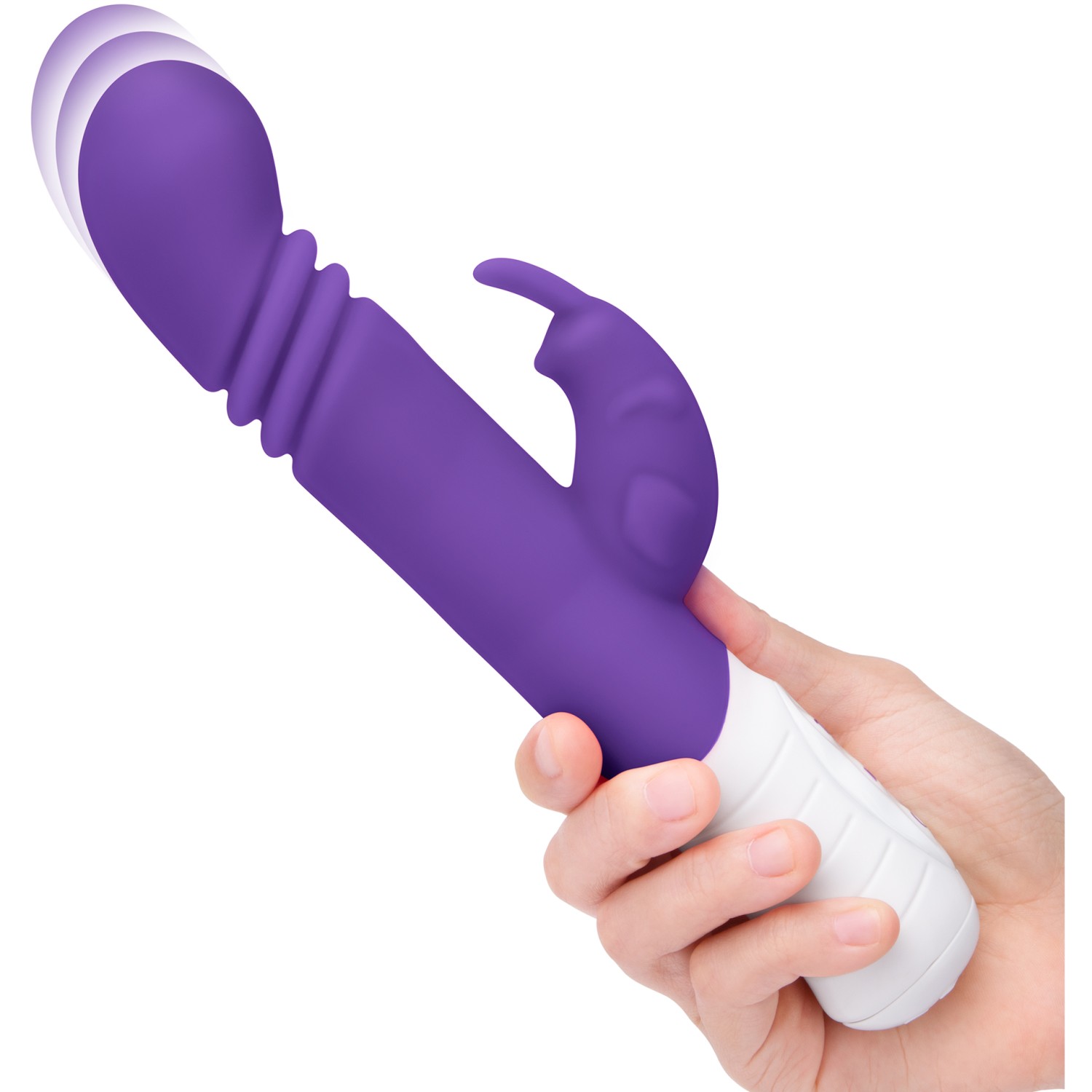 Небольшой тонкий фиолетовый массажер для G-точки «Slim Shaft Thrusting G-spot», Rabbit Essentials RR-012-PUR, из материала Силикон