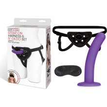      Strap on Harness & 5in Dildo Set,  , Lux Fetish LF1378,  12 .