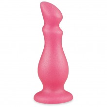 Розовая фигурная анальная пробка, Биоклон 436300, бренд LoveToy А-Полимер, из материала ПВХ, длина 14 см.
