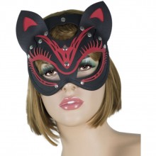 Черная маска кошки из экокожи, Биоклон 501601, бренд LoveToy А-Полимер, цвет Черный