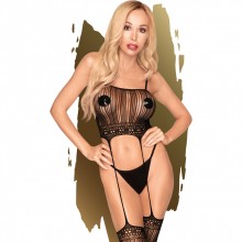Ажурный костюм-сетка «Sex Dealer», цвет черный, размер XL, Penthouse 4005072