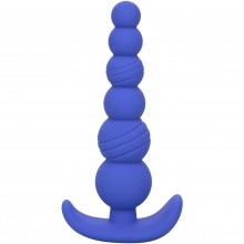 Анальная елочка «Cheeky X-6 Beads», цвет синий, материал силикон, California Exotic Novelties SE-0442-15-3, бренд CalExotics, длина 12.75 см.