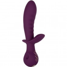 Премиум вибратор для вагинальной и анальной стимуляции «Obsession Lover» с клиторальной стимуляцией, цвет фиолетовый, материал силикон, California Exotic Novelties SE-4385-10-3, длина 22.25 см., со скидкой