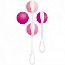 Вагинальные шарики для начинающих «Geisha Balls mini», цвет розовый, Gvibe FT10516, бренд G-Vibe, из материала Пластик АБС, длина 14 см.