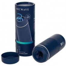 Двухсторонний инновационный мастурбатор с контролем всасывания «Arcwave Pow», цвет голубой, материал силикон, Arcwave AWGS1SG5, длина 18 см.